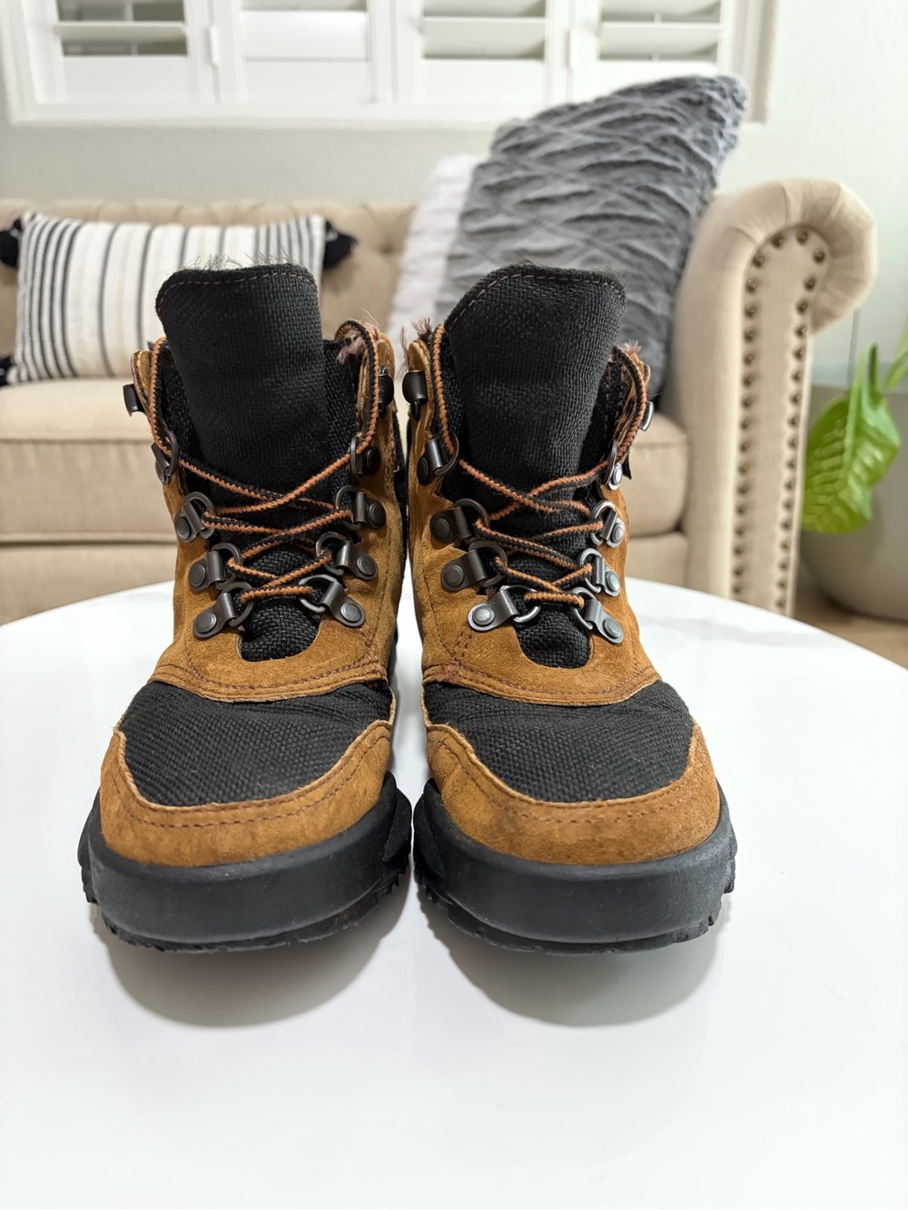 Danner Women's Brown and Black Lace-Up Hiking Boots